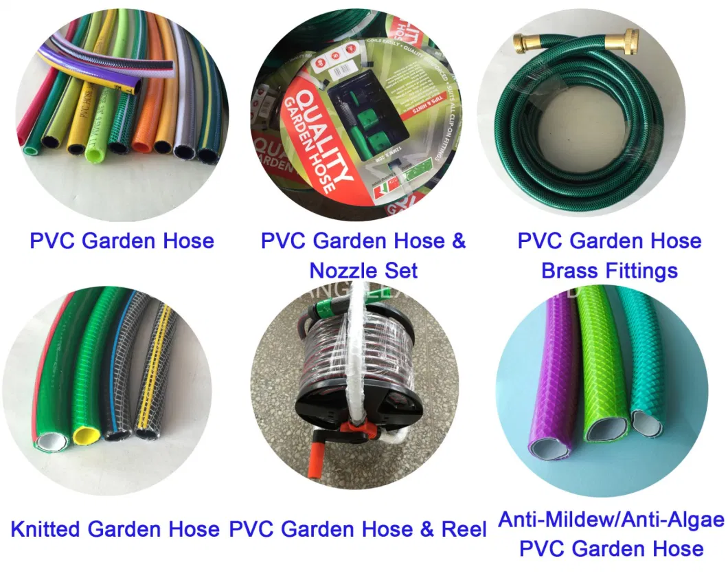 3ply 5ply Green Yellow PVC Garden Water Hose ID12mm 15mm 19mm 25mm